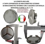 4-tappi-coprimozzo-60-mm-grigio-lucido-per-cerchi-in-lega-mercedes-classe-a-c-b-e-cla-clk-m-ml-s