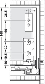 art-55223513-spondina-in-metallo-slim-a-h-175-400-mm