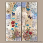 papaveri-fiordalisi-e-farfalle-dipinto