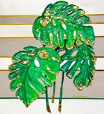 foglie-di-monstera-dipinto