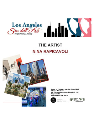 Mostra internazionale Los Angeles Nina Rapicavoli artista italiana arte contemporanea