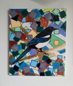 gazza-uccello-dipinto