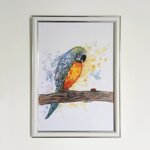 pappagallino-e-coccinella-stampa-con-cornice