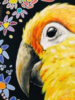 sun-parrot-pappagallo-dipinto