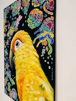 sun-parrot-pappagallo-dipinto