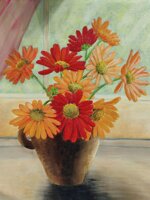 gerbere-fiori-dipinto