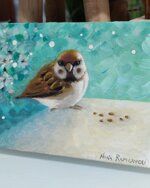 uccello-passerotto-dipinto