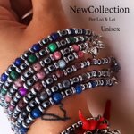 bracciali-perline-e-acciaio-unisex