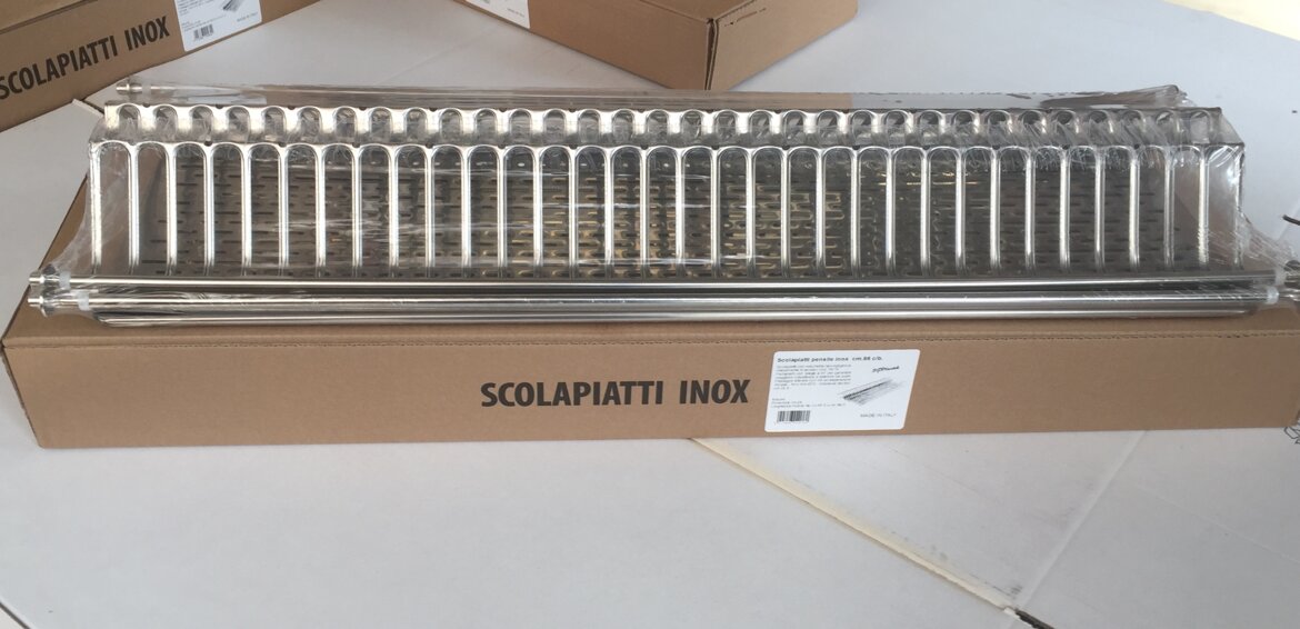 scolapiatti pensili inox da incasso