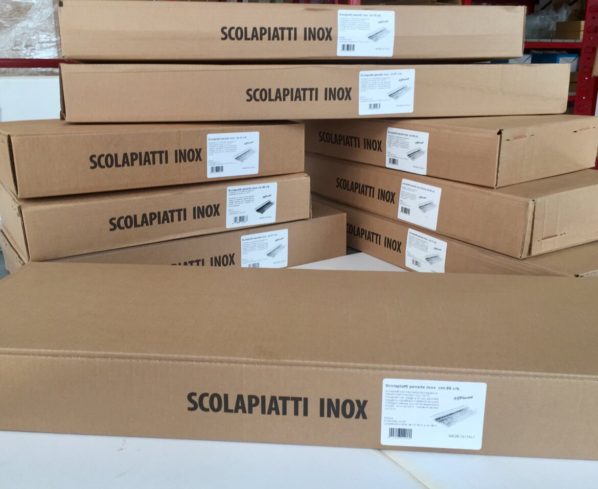 scolapiatti pensili inox da incasso