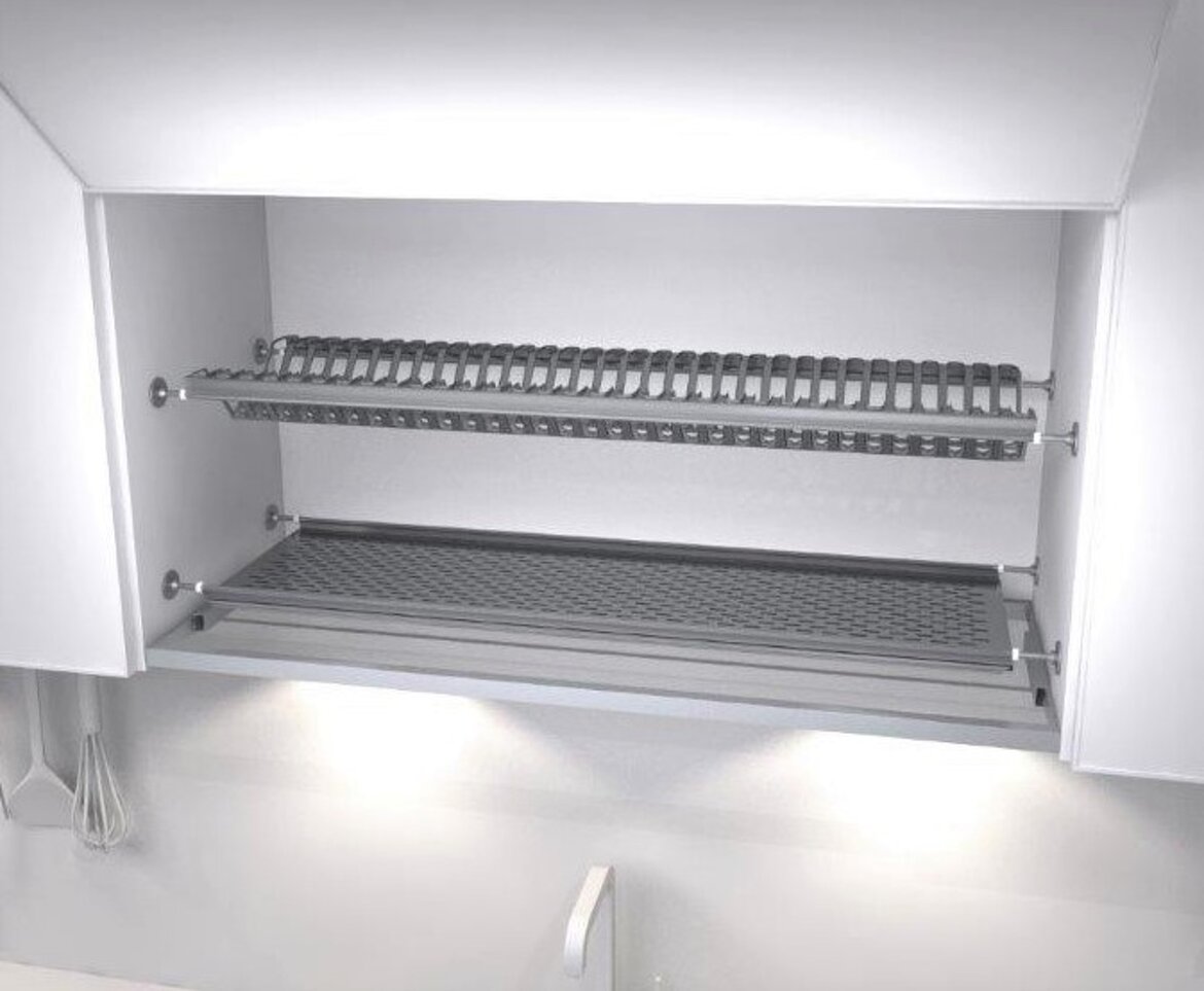 scolapiatti pensili inox da incasso
