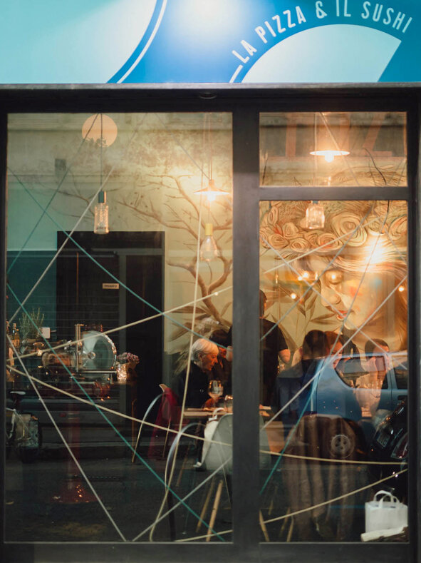 Chef Domenico Volgare nel suo ristorante Fuzion Food a Torino