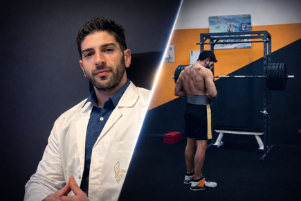 nutrizionista e atleta in contrasto
