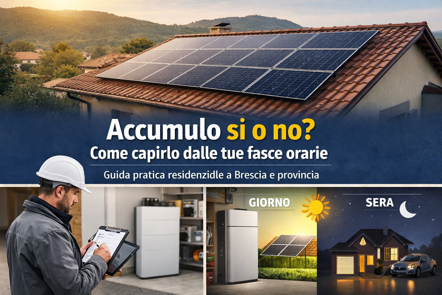 Accumulo sì o no: come capirlo dalle tue fasce orarie (guida pratica residenziale)