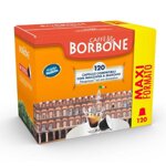 macchina-da-caffe-delonghi-nespresso-nero-kit-120-pz-cialde-borbone-miscela-blu