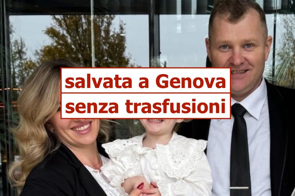 Bambina ucraina operata al cuore senza trasfusioni al Gaslini di Genova