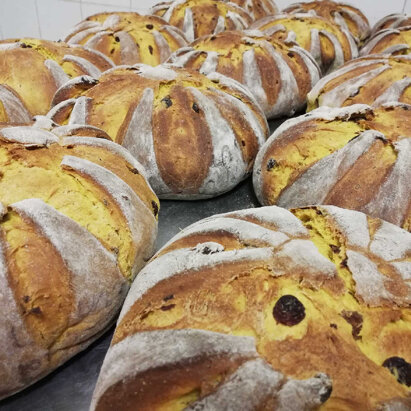 Pane di zucca Pane con purea di zucca, un'autentica delizia autunnale