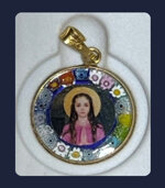 st-philomena-original-murano-glass-medal