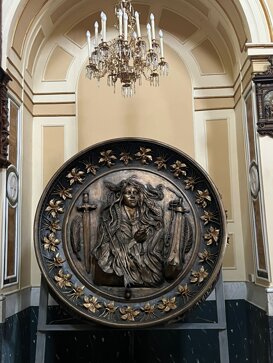 Scultura in bronzo di Santa Filomena