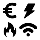 4 icons no back