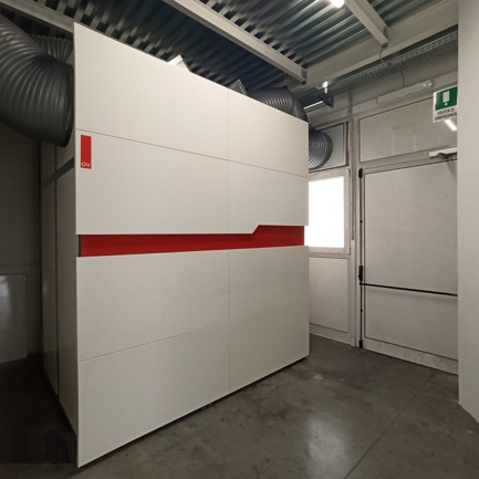 Othervisio BCAA – Macchina aria aria da 50 kWt Climatizza un capannone di 340 mq e 100 mq di uffici