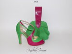 scarpa-in-camoscio-verde-e-nappa-fuxia-con-borsa-coordinata