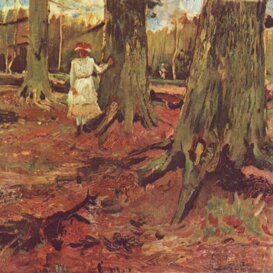 Van Gogh ragazza nel bosco