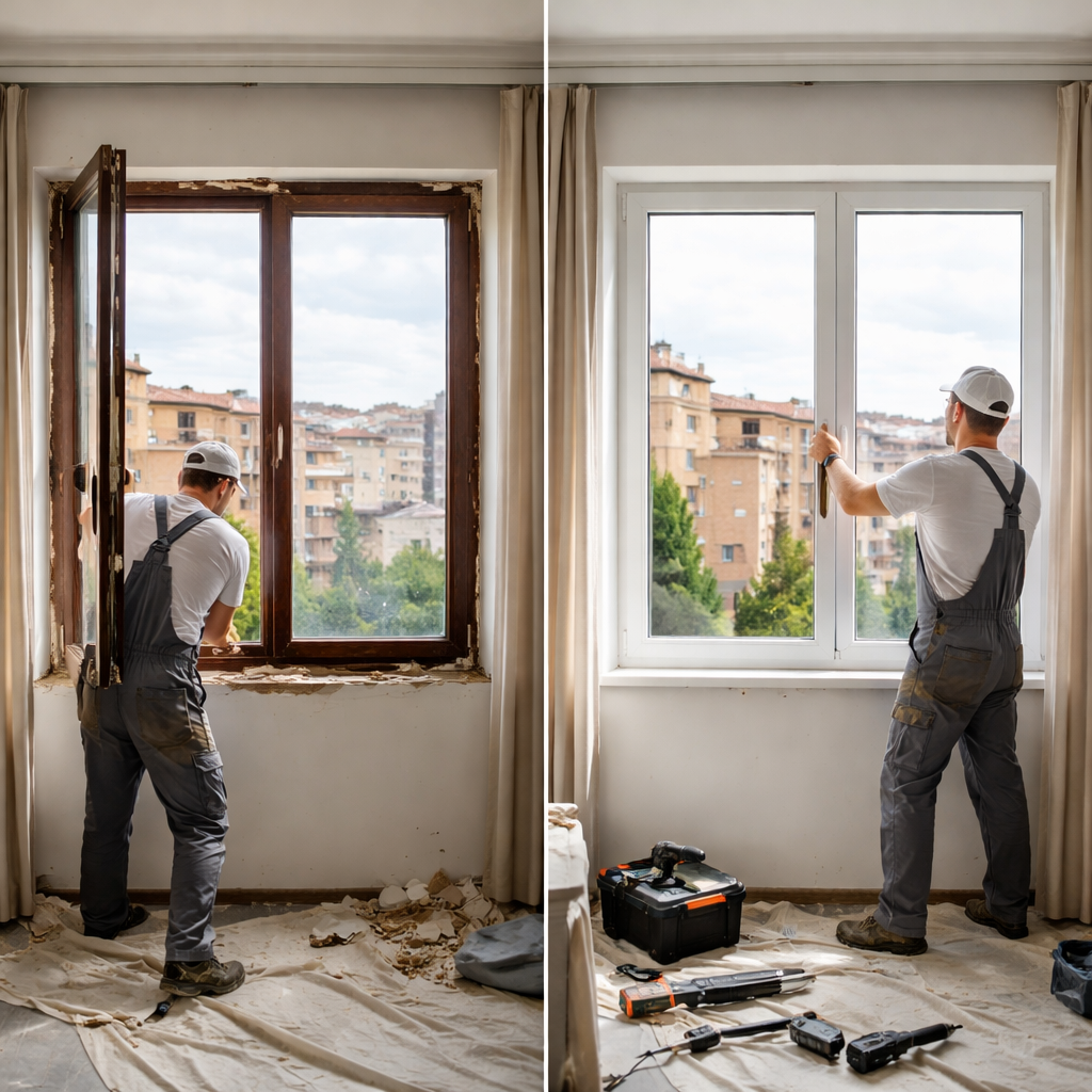 Sostituzione infissi in ristrutturazione: come evitare polvere, ritardi e finiture rovinate