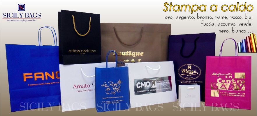 Shopper personalizzate con Stampa a caldo