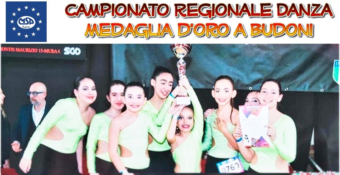 CAMPIONATO REGIONALE DANZA: BUDONI PRIMO CLASSIFICATO