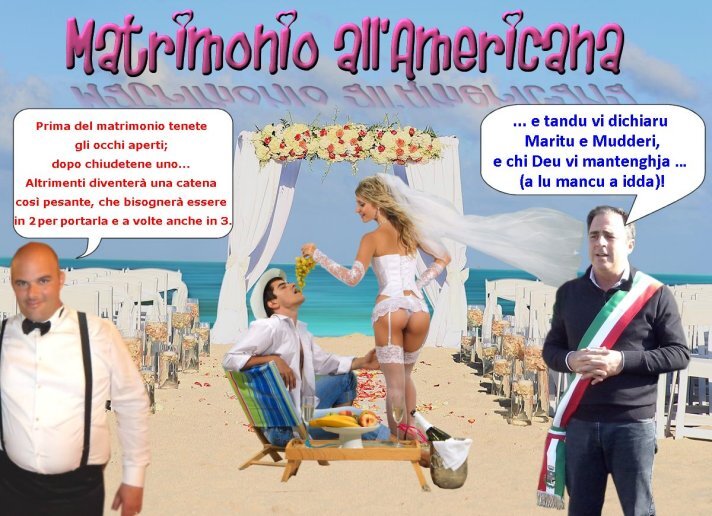 BUDONI: Matrimonio all’americana. BUDONI: Matrimonio all’americana.