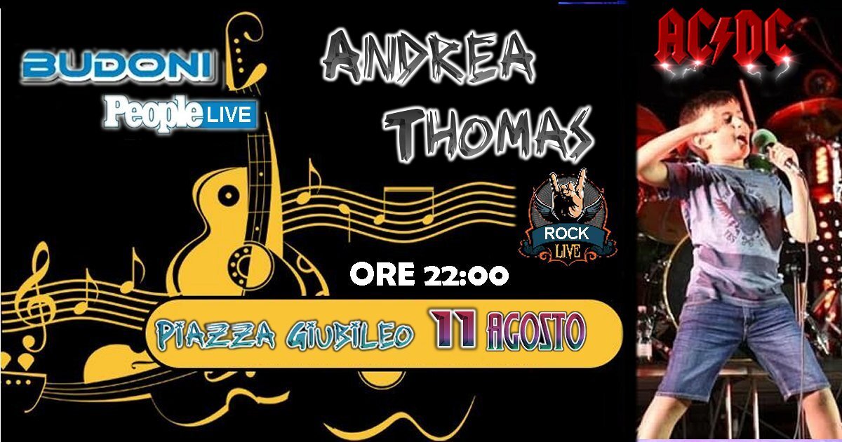 Esordio a Budoni, in una micro parentesi musicale, del giovane rocker Andrea Thomas