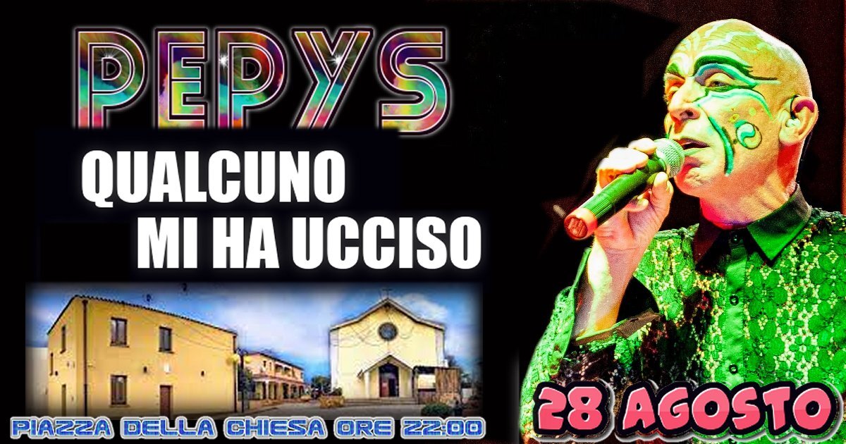 BUDONI: PEPYS IN PIAZZA DELLA CHIESA "Qualcuno mi ha Ucciso". BUDONI: PEPYS IN PIAZZA DELLA CHIESA "Qualcuno mi ha Ucciso".