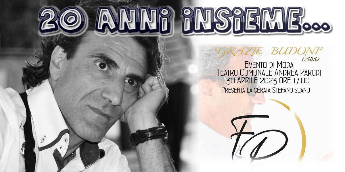EVENTO MODA PER I 20 ANNI A BUDONI DI FABIO PERRUCCI