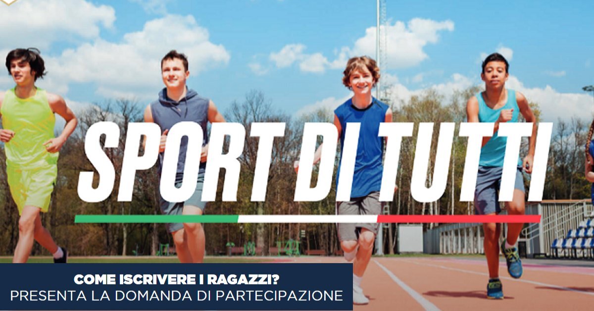 SPORT DI TUTTI: iscrizioni fino al 31 gennaio