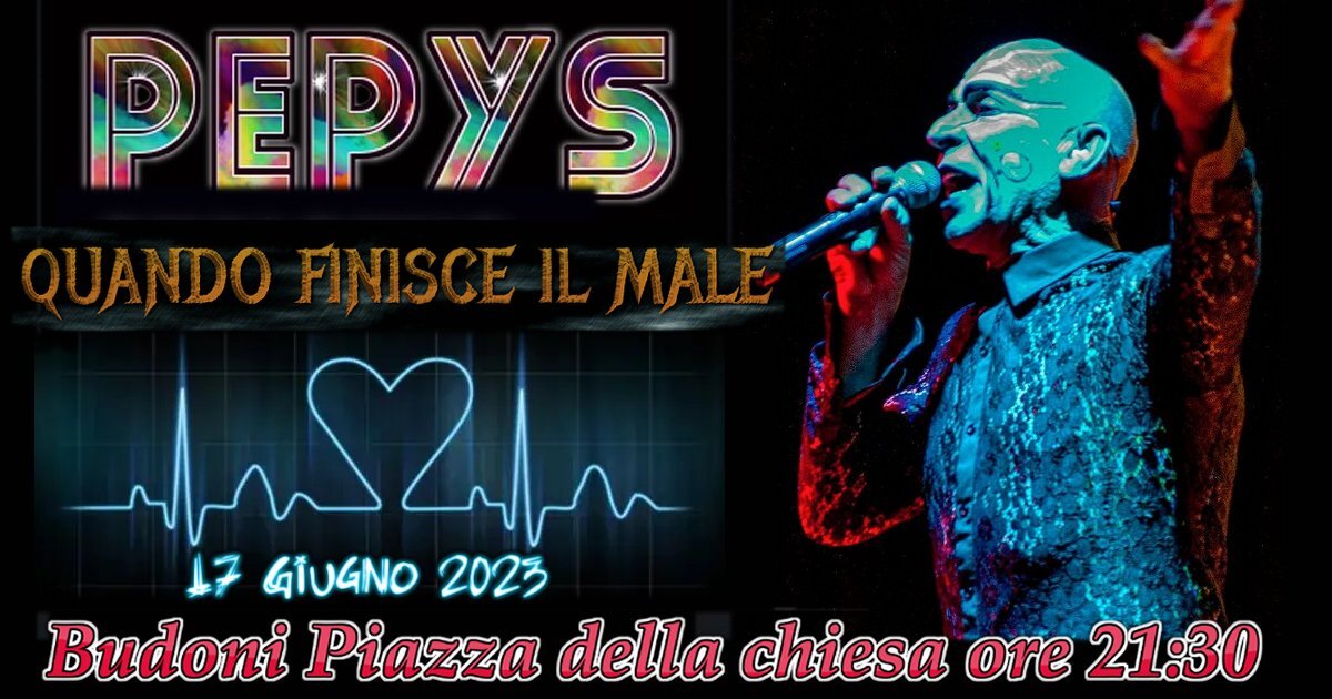 BUDONI: PEPYS SHOW in "QUANDO FINISCE IL MALE"