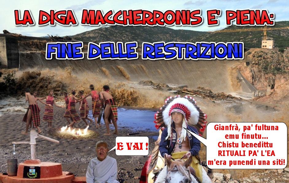 La diga di Maccheronis ora è piena: fine delle restrizioni.