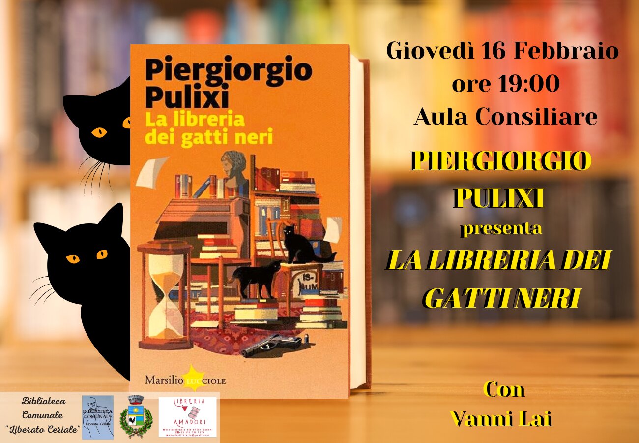 BUDONI:PRESENTAZIONE LIBRO: LA LIBRERIA DEI GATTI NERI