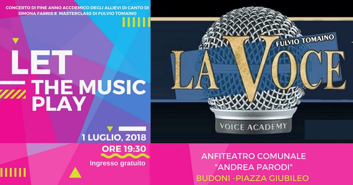 BUDONI: Concerto di fine anno accademico - "Let the music play".