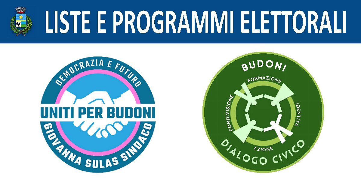 COMUNALI BUDONI 2023: PROGRAMMI ELETTORALI A CONFRONTO