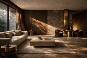 Sistema audio invisibile integrato in ambiente di design senza diffusori a vista Sistema audio invisibile integrato in ambiente di design senza diffusori a vista