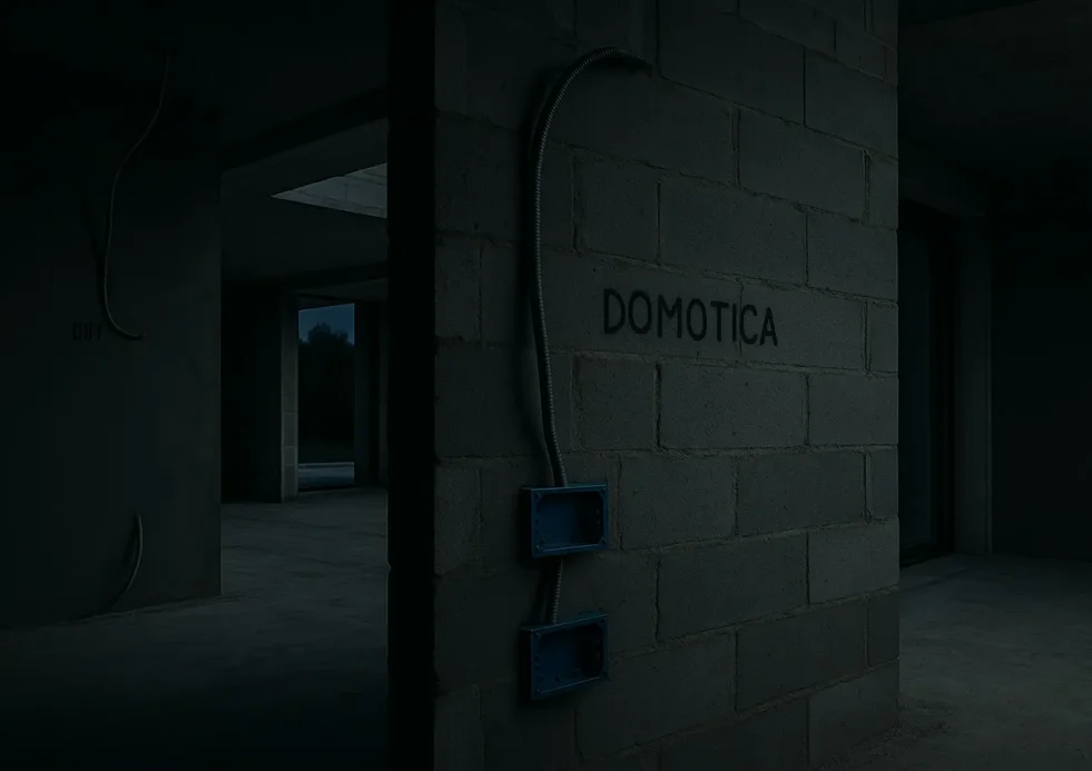 Predisposizione impianto domotico in fase di cantiere durante la costruzione della casa