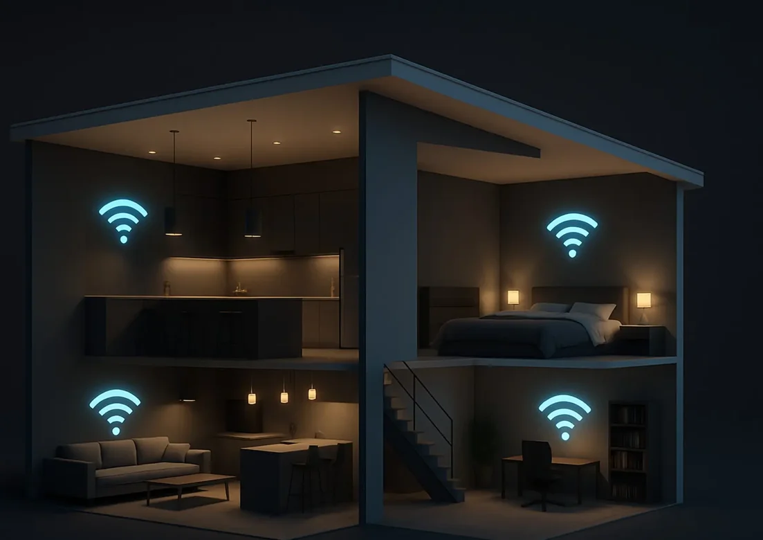 Distribuzione completa della rete per garantire connessione stabile in ogni ambiente.