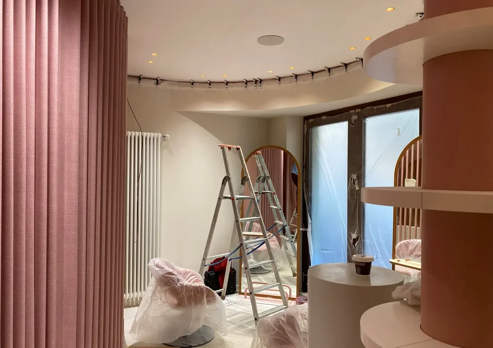 impianto audio Sonos multizona per salone parrucchieri a Pavarolo Canavese