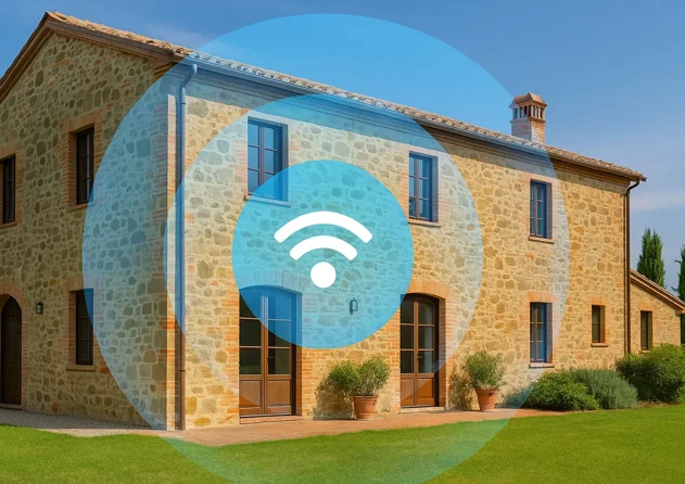 Casale con copertura WiFi per garantire connessione internet in tutta la casa