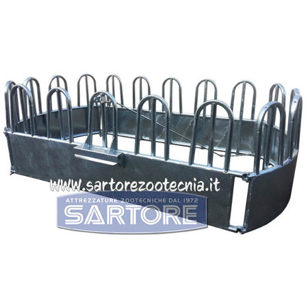 Rastrelliera per bovini e cavalli a 18 posti alimentazione Rastrelliera per bovini e cavalli a 18 posti alimentazione