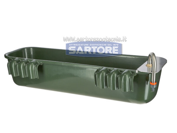 Abbeveratoio lungo con valvola galleggiante