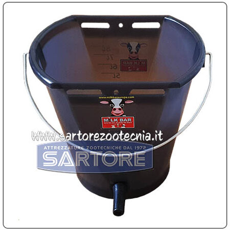 secchio allattamento vitelli milk bar