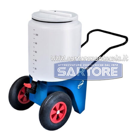 miscelatore e trasporto latte vitelli 2 ruote