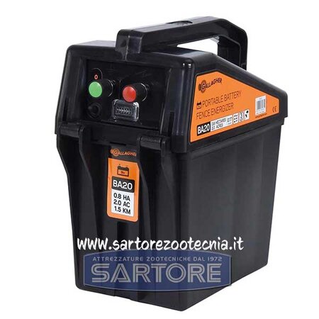 Elettrificatore Gallagher a batteria 9V modello BA20 Elettrificatore Gallagher a batteria 9V modello BA20